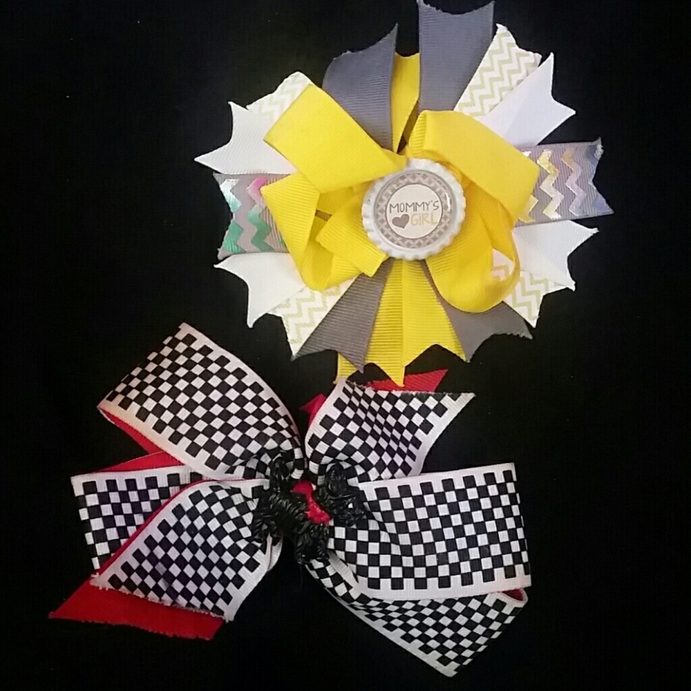 2#Bundle large hair bows